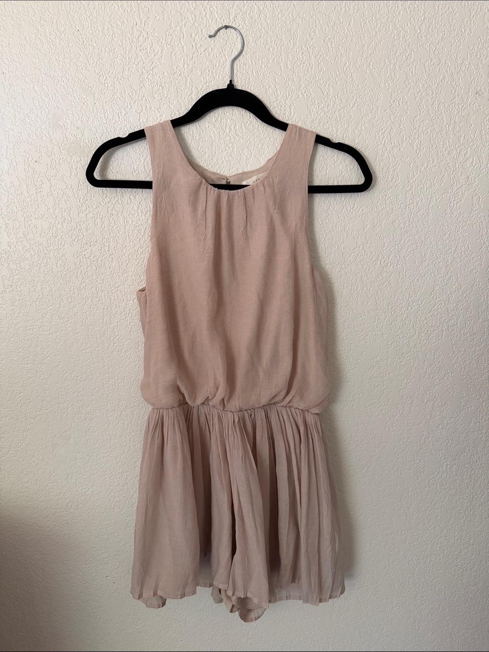 (4 for 20) Lush Dusty Pink Sleeveless Chiffon One-Piece Romper